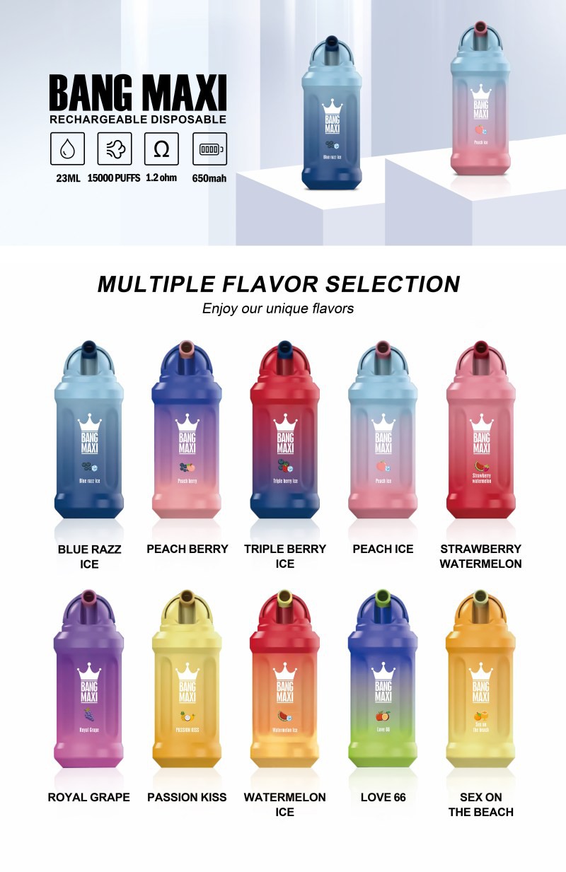 BANG MAXI 15000PUFFS VAPES BANG MAXI 15000PUFFS VAPES
