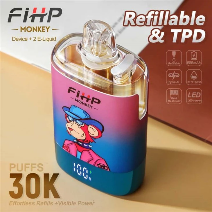 FIHP MONKEY 30K Puffy TPD do wielokrotnego napełniania