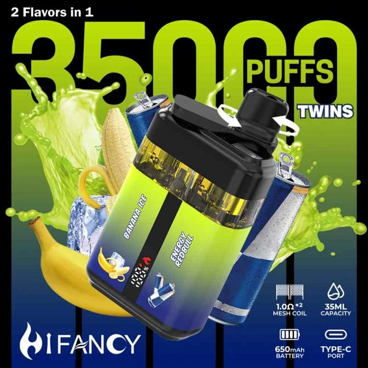 Hifancy Twins 35000 Puffs Vape Dual Flavors