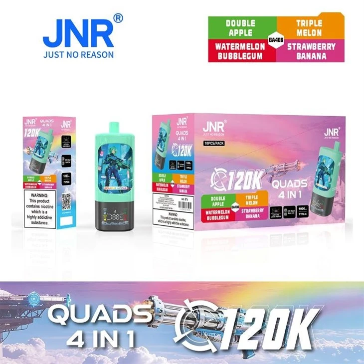 GA406  Bold Fruity Flavor Series_JNR QUADS 4IN1 120000