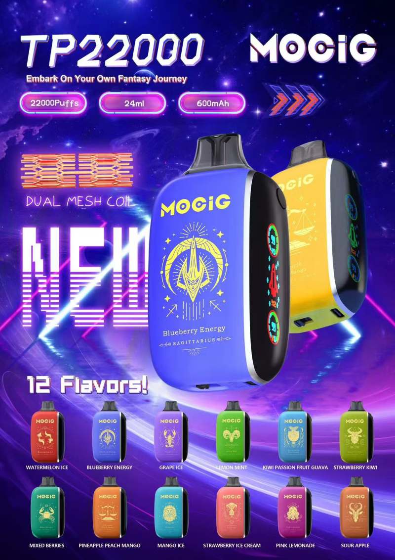 Mocig-Tp22000-Puffs-Vape-Bood-Tropical-Pouch-Gh23000-40K-Fler-Bar-Airfuze-Adalya-Vape-Box-EU-Warehouse-E-Sigaret-Disposable-VapeMOCIG TP22000 Mocig-Tp22000-Puffs-Vape-Bood-Tropical-Pouch-Gh23000-40K-Fler-Bar-Airfuze-Adalya-Vape-Box-EU-Warehouse-E-Sigaret-Disposable-VapeMOCIG TP22000