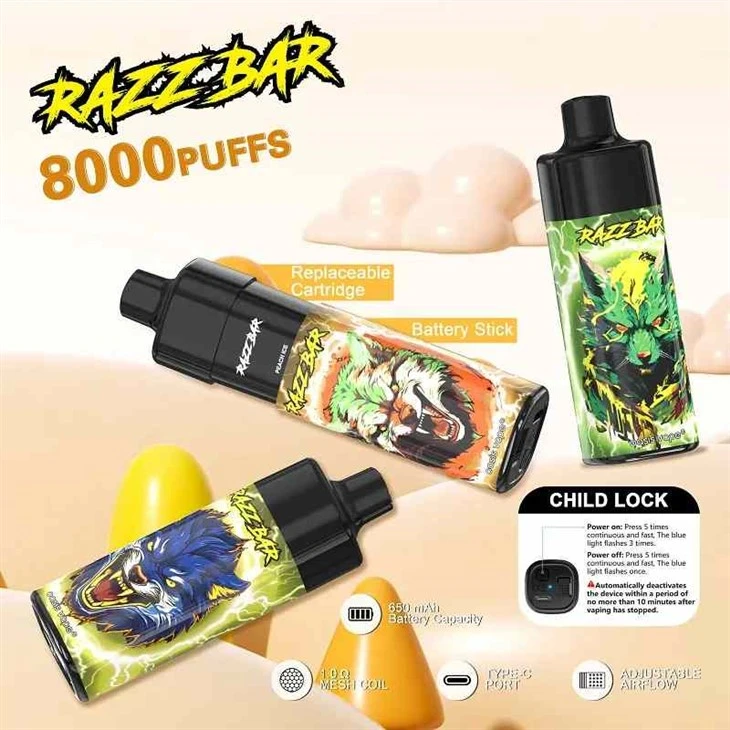 Jednorazowy waporyzator RAZZ BAR 8000 Puffs