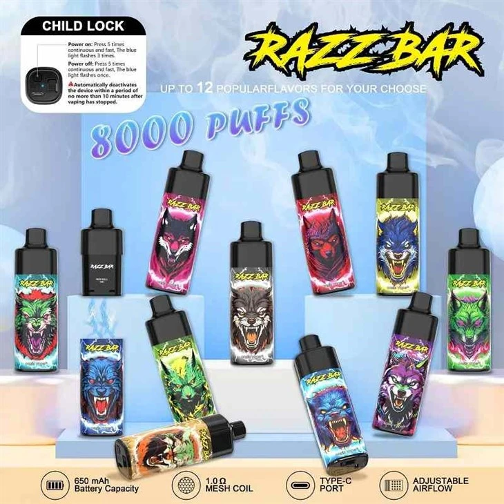 Waporyzator RAZZ BAR 8000 Puffs