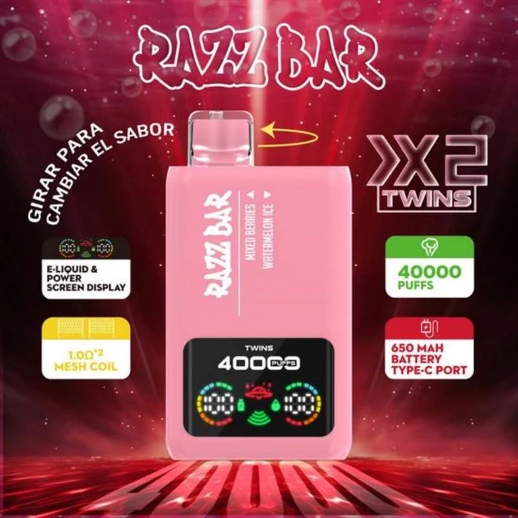 RAZZBAR 40K Podwójny Smak