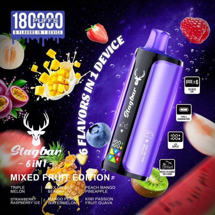 Stag Bar 180K Puffs 6w1 Vape