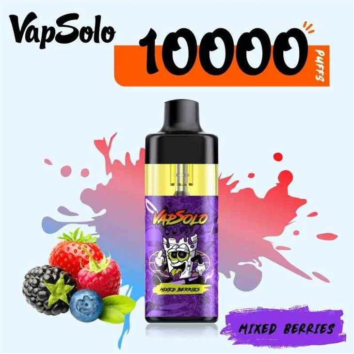 Vapsolo-E-Cigarette-Disposable-Puff-Bar-Vape-Random-Tornado-10-Pice-Salti-Refillable-Vaporizer-Drag-Bar-10000-Puffs VapSolo TORNADO 10000