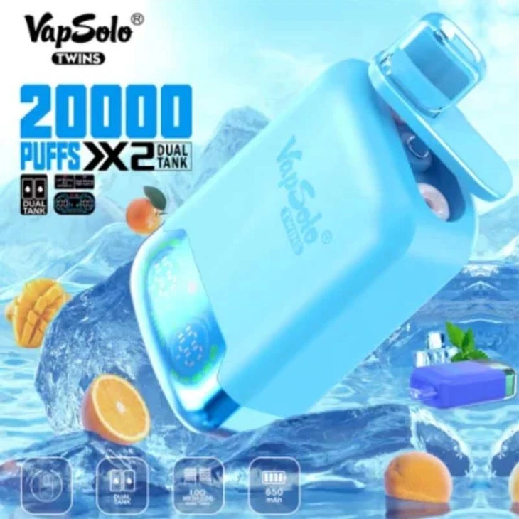 VapSolo Twins 20000 Podwójny smak Vape